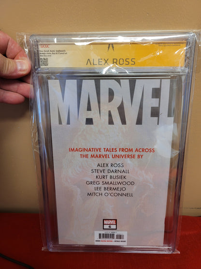 Marvel #6 Signed by Alex Ross CGC graded 9.6