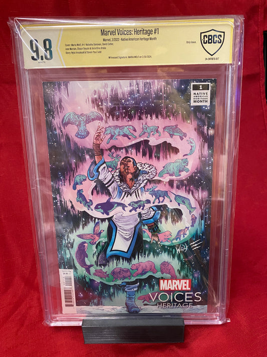 Marvel Voices: Heritage #1 (Marvel 2022) Maria Wolf Signed CBCS 9.8