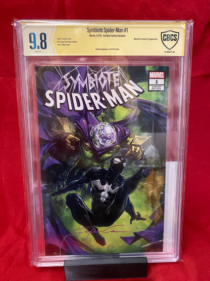 Symbiote Spider-Man #1 Scorpion Comics Exclusive Signed Clayton Crain w/coa (Marvel 2019)  CBCS 9.8