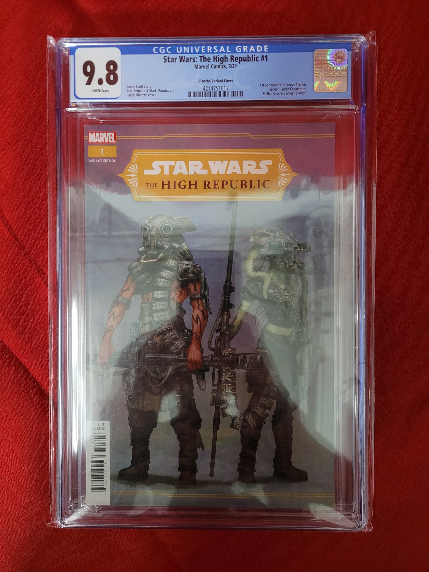 Star Wars: The High Republic #1 Blanche Variant CGC 9.8