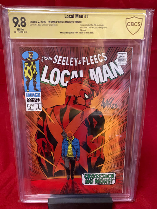 Local Man #1 Flip Book signed by Tony Fleecs (Image 2023) CBCS 9.8