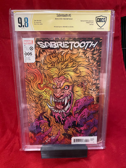 Sabretooth #5 (Marvel 2022) Maria Wolf Signed CBCS 9.8